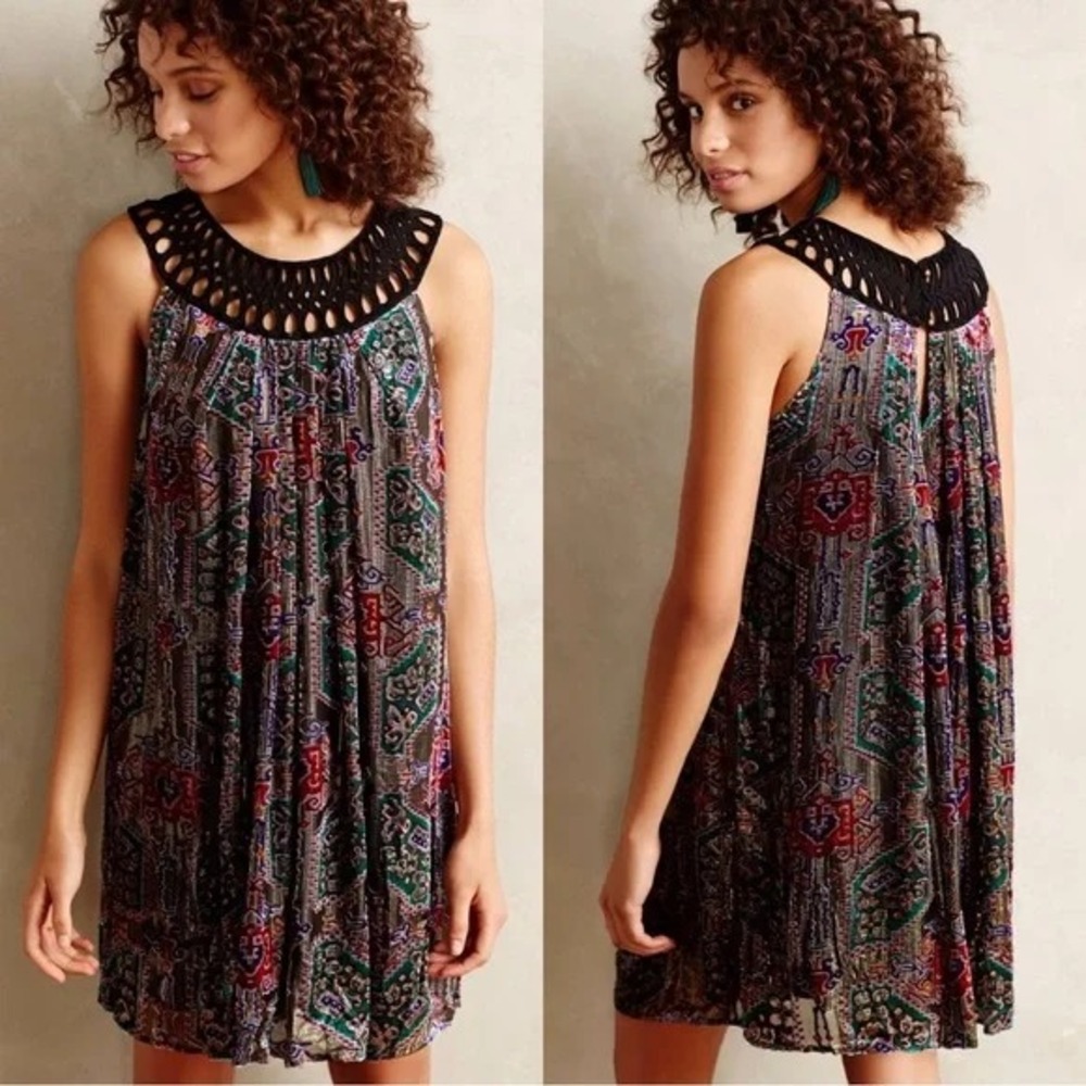 New  ANTHROPOLOGIE ~ MOULINETTE SOEURS ~ Linnea Velvet Dress / Size Small S C